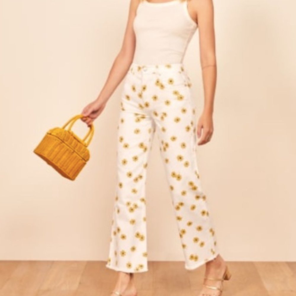 Reformation Fawcett Flower Jeans